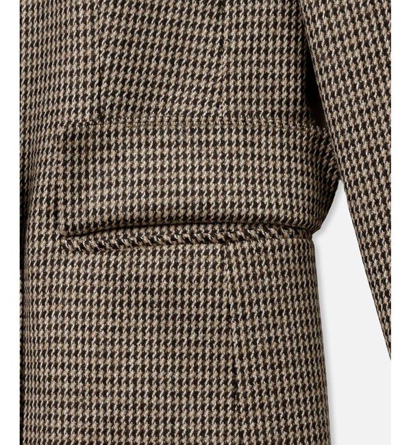 allureville「【セットアップ対応可能】ウールレーヨンガンクラブチェックダブルジャケット」|テーラードジャケット|