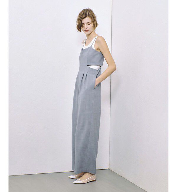 allureville「ストレッチトロサロペットパンツ」|オールインワン|