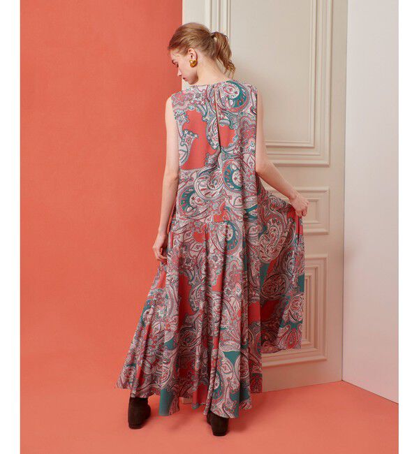 LOULOU WILLOUGHBY「【LOULOU WILLOUGHBY】RATTIペイズリーフレアワンピース」|ワンピース|