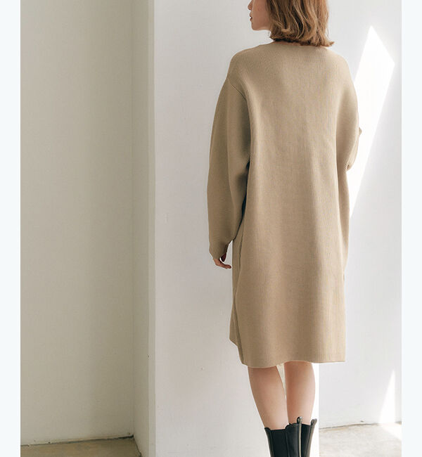 titivate「コクーンシルエットミニ丈ニットワンピース」|ワンピース|