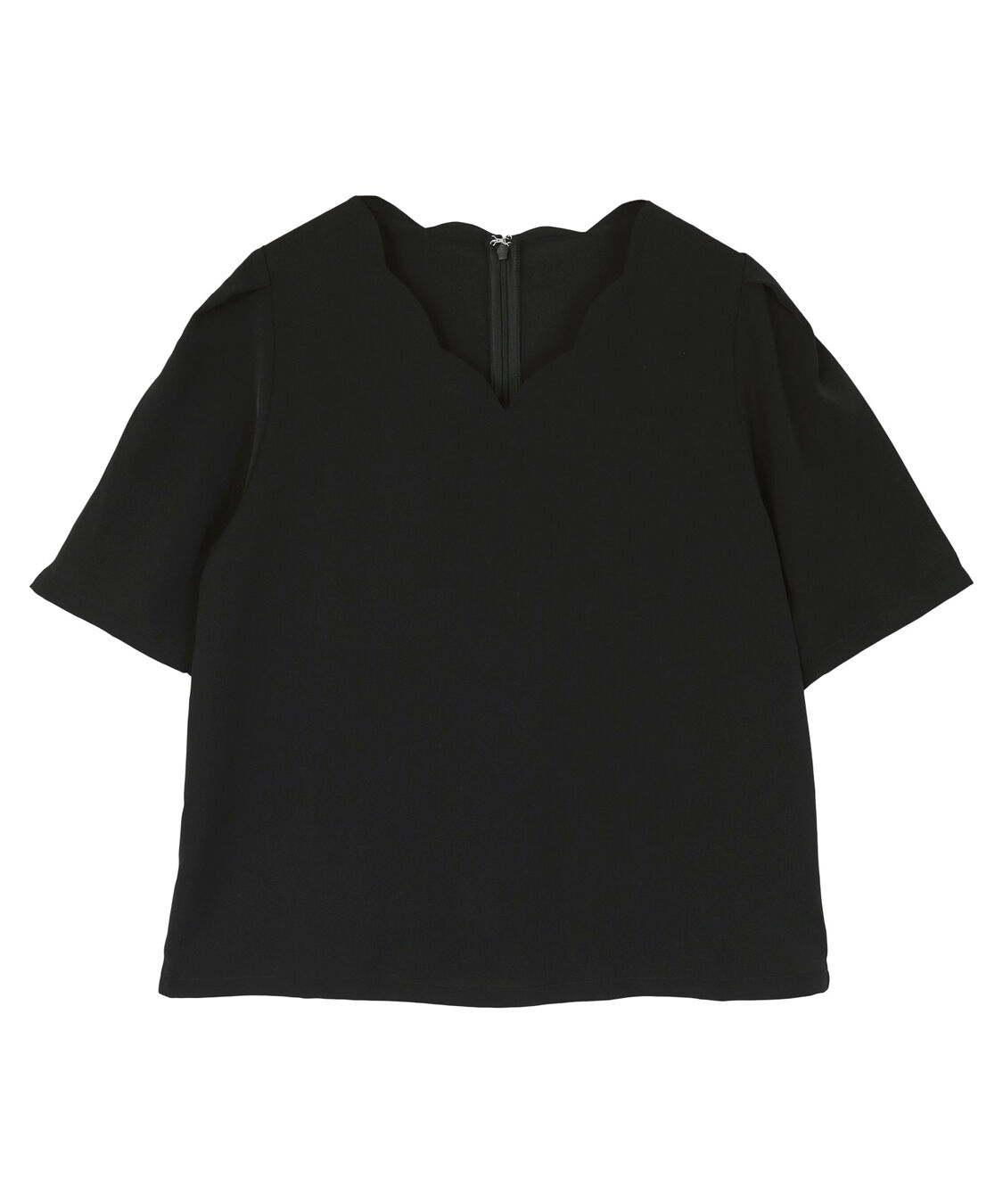 ur's「Vネックスカラップタックスリーブトップス」|Tシャツ・カットソー|