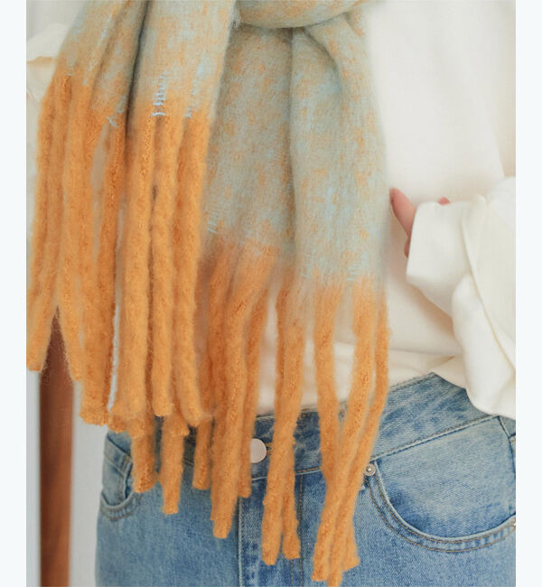 titivate「メランジボリュームマフラー」|ストール|