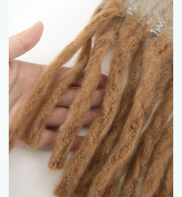 titivate「メランジボリュームマフラー」|ストール|