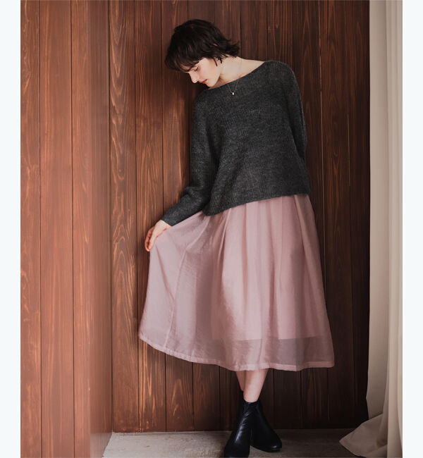 titivate「モヘアタッチローゲージニット」|ニット・セーター|