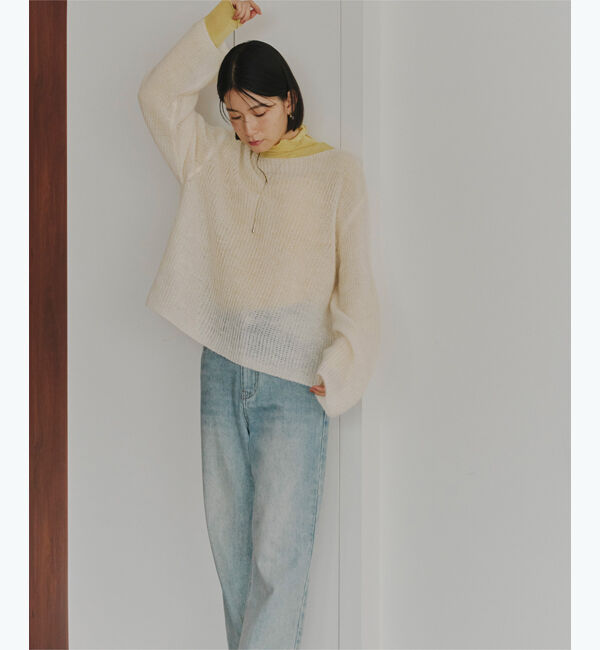 titivate「モヘアタッチローゲージニット」|ニット・セーター|