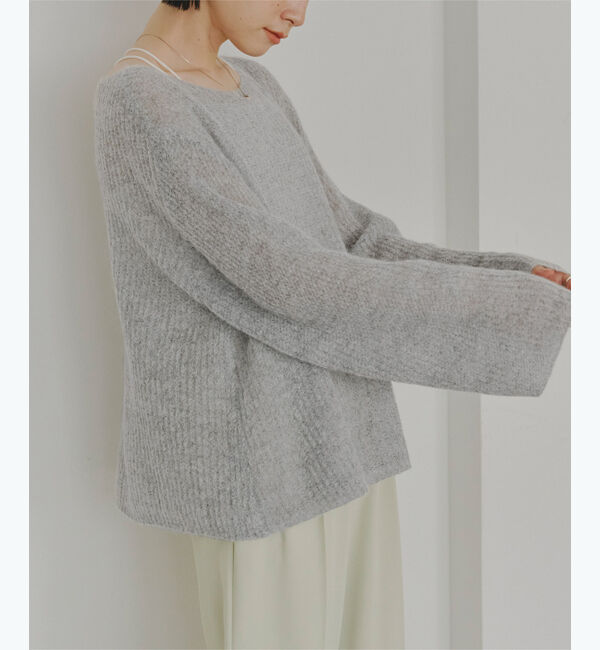 titivate「モヘアタッチローゲージニット」|ニット・セーター|