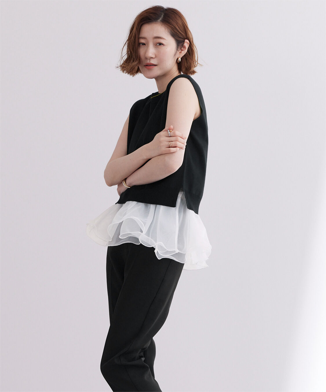 ur's「フレアベルト付ニットプルオーバー」|ニット・セーター|