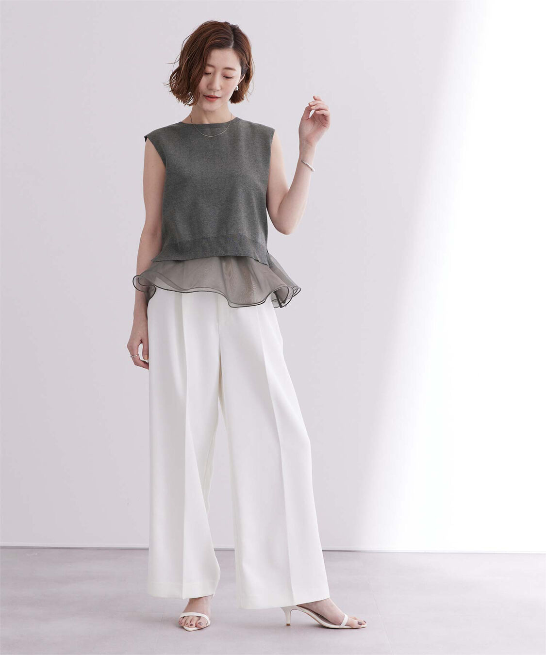 ur's「フレアベルト付ニットプルオーバー」|ニット・セーター|