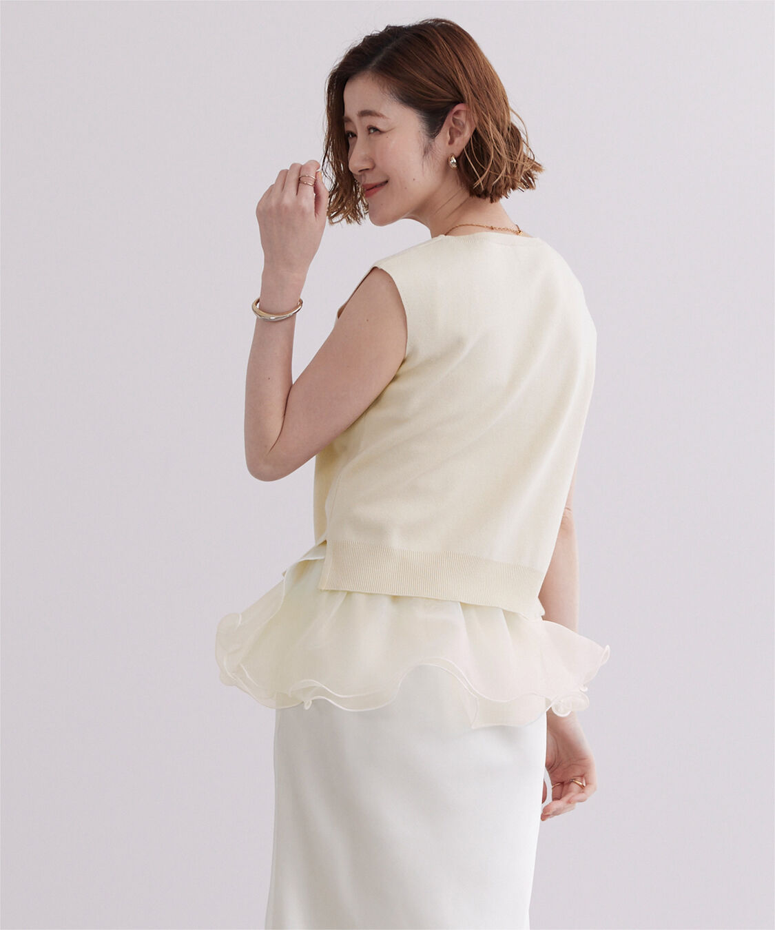 ur's「フレアベルト付ニットプルオーバー」|ニット・セーター|