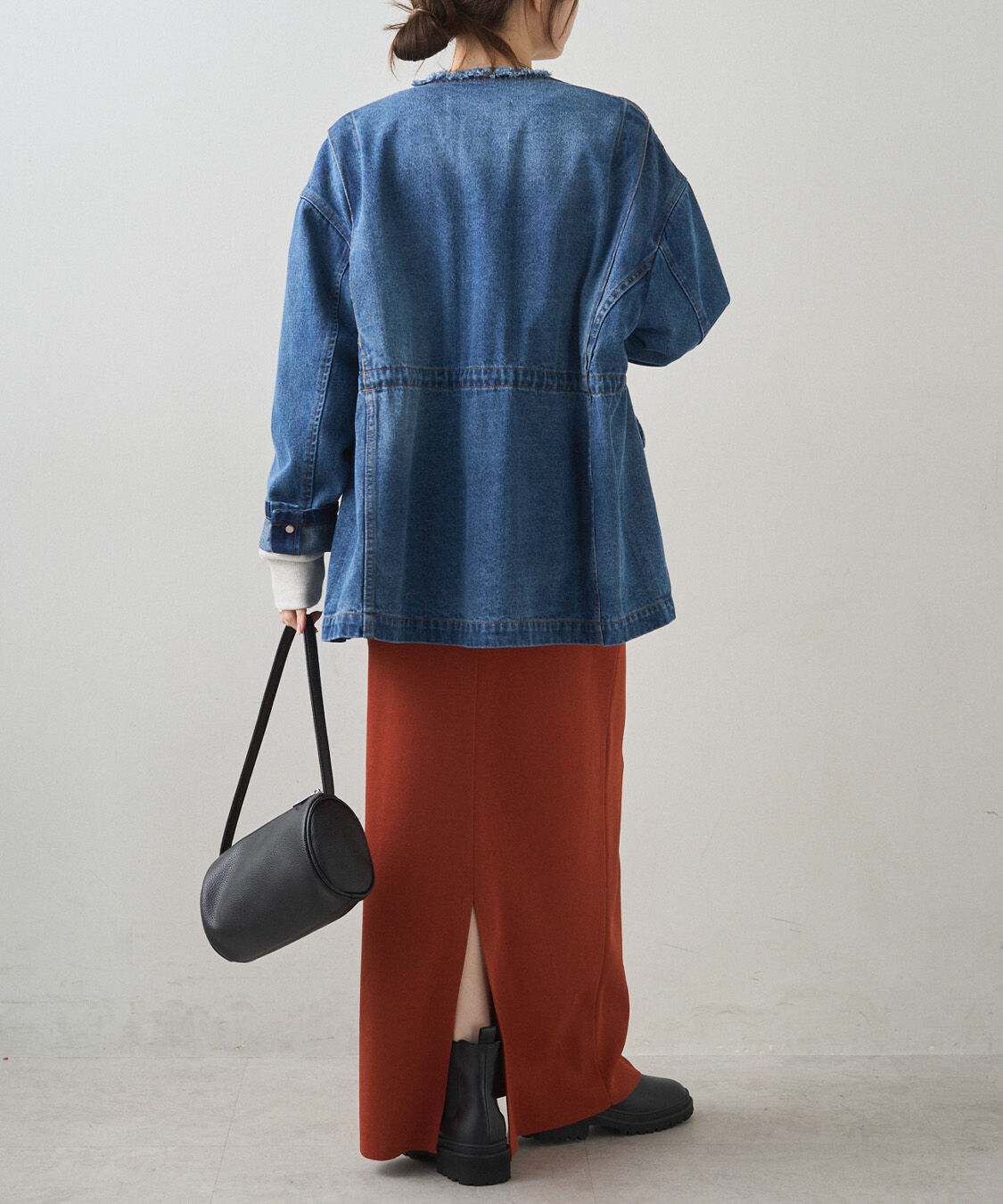  「《新色登場！/リバイバル》【-3kg見え / Du noir】ナロースカート」|スカート|