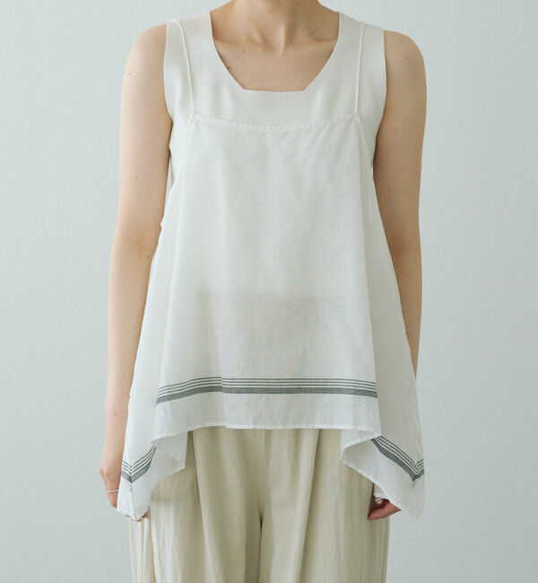  「【25th】パネルコットンラミーキャミブラウス」|キャミソール|