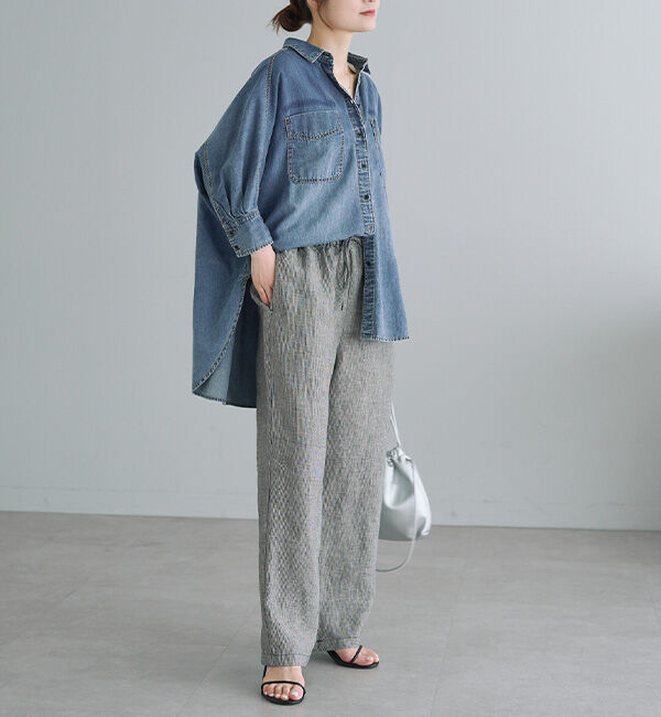  「リネンウエストゴムイージーパンツ」|その他|