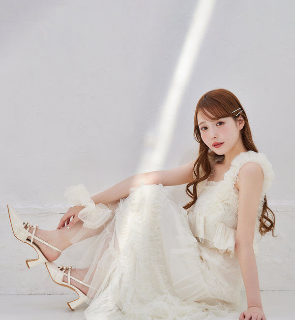  「シャーリングチュールビスチェ」|シャツ・ブラウス|