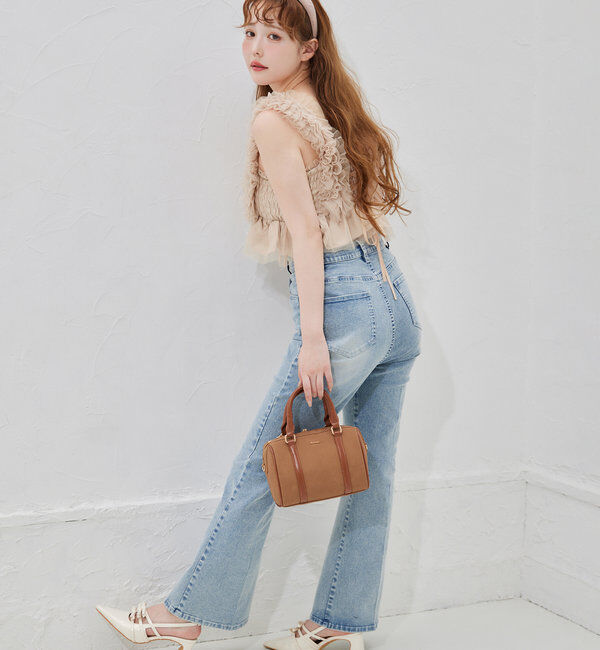  「シャーリングチュールビスチェ」|シャツ・ブラウス|