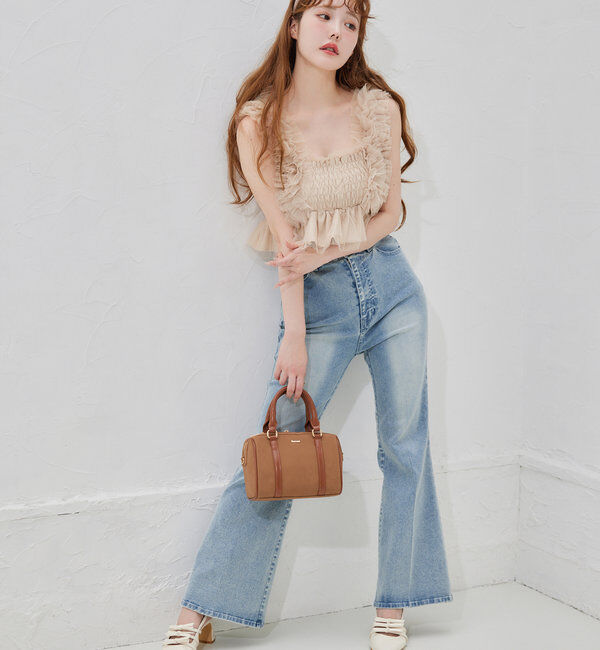  「シャーリングチュールビスチェ」|シャツ・ブラウス|