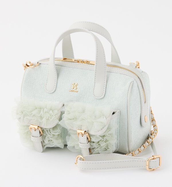  「【premiumorder】チュールポケットミニボストンバッグ」|ショルダー・メッセンジャー|