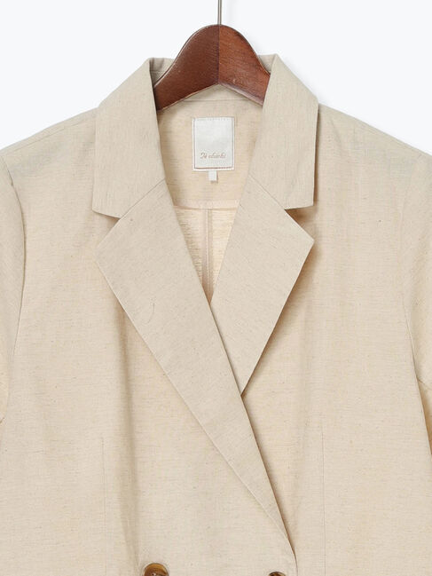Te chichi「リネンブレンドハーフスリーブジャケット（セットアップ可）《2025summer catalog item》」|その他|