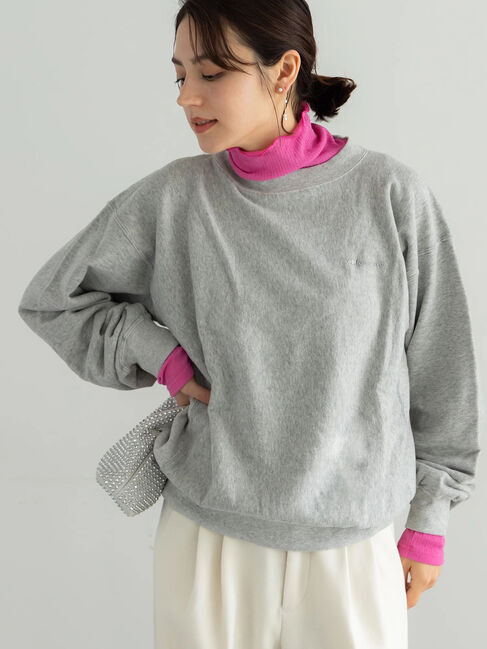 Te chichi「CHAMPION ワンポイント刺繍スウェット」|Tシャツ・カットソー|