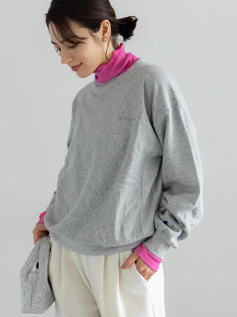 Te chichi「CHAMPION ワンポイント刺繍スウェット」|Tシャツ・カットソー|