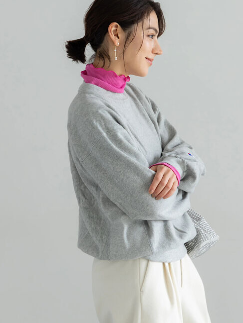 Te chichi「CHAMPION ワンポイント刺繍スウェット」|Tシャツ・カットソー|