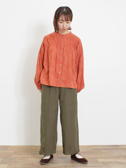 Samansa Mos2「ハンドステッチ風総刺繍ブラウス」|シャツ・ブラウス|