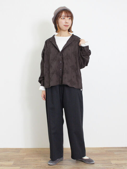 Samansa Mos2「ハンドステッチ風総刺繍ブラウス」|シャツ・ブラウス|