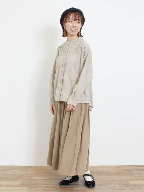 Samansa Mos2「ハンドステッチ風総刺繍ブラウス」|シャツ・ブラウス|