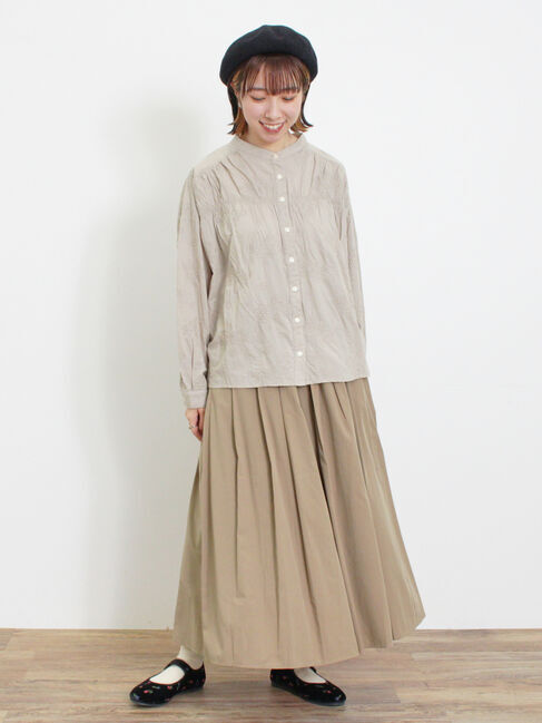 Samansa Mos2「ハンドステッチ風総刺繍ブラウス」|シャツ・ブラウス|