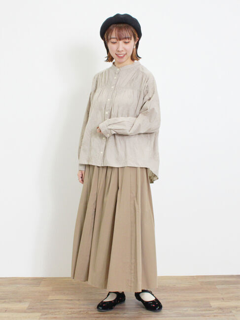 Samansa Mos2「ハンドステッチ風総刺繍ブラウス」|シャツ・ブラウス|