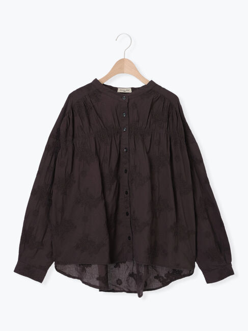 Samansa Mos2「ハンドステッチ風総刺繍ブラウス」|シャツ・ブラウス|