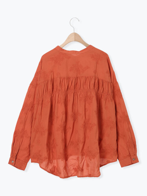 Samansa Mos2「ハンドステッチ風総刺繍ブラウス」|シャツ・ブラウス|