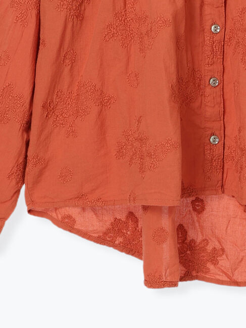 Samansa Mos2「ハンドステッチ風総刺繍ブラウス」|シャツ・ブラウス|