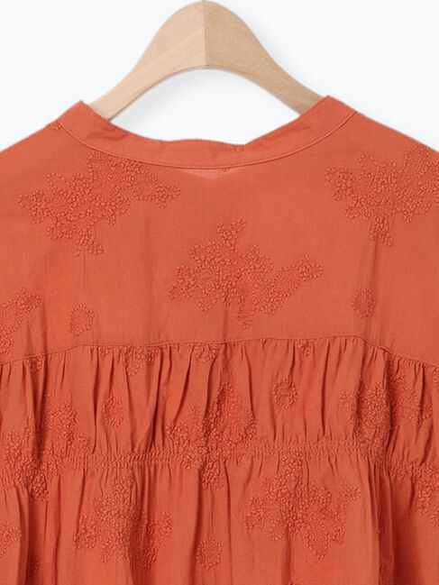 Samansa Mos2「ハンドステッチ風総刺繍ブラウス」|シャツ・ブラウス|