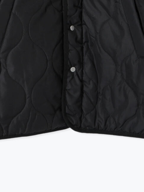 Samansa Mos2 blue「ボアキルトコンビリバーシブルコート」|ブルゾン・スタジャン|