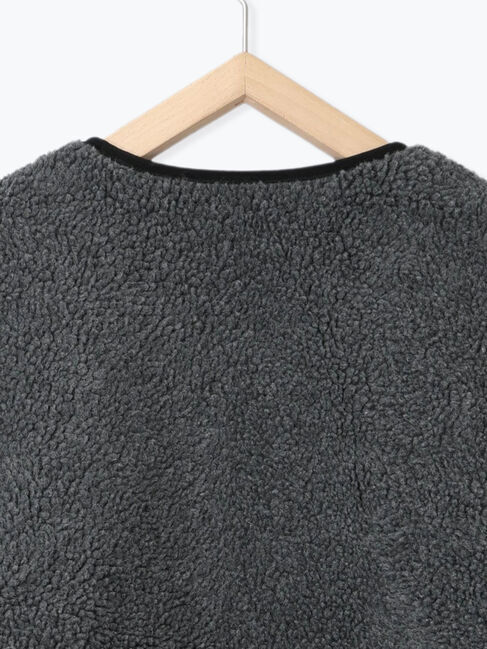 Samansa Mos2 blue「ボアキルトコンビリバーシブルコート」|ブルゾン・スタジャン|