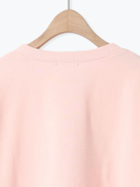 Samansa Mos2「リボン&ロゴチュールアップリケ刺繍スウェット」|Tシャツ・カットソー|