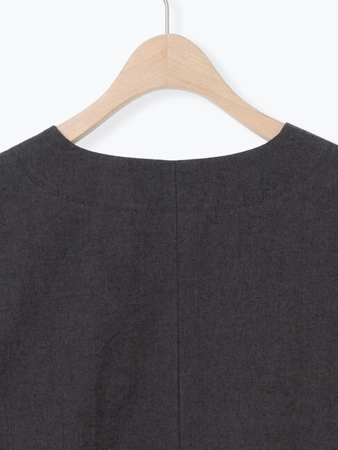 Samansa Mos2「綿麻裾フリルダブルボタンショートジャケット」|その他|