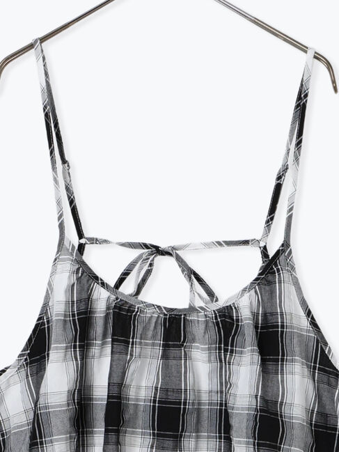 sm2rhythm「シャーリングチェックキャミワンピース」|ワンピース|