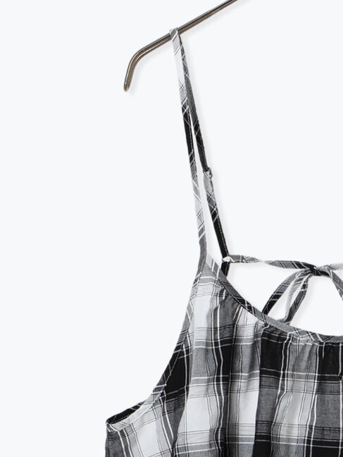 sm2rhythm「シャーリングチェックキャミワンピース」|ワンピース|