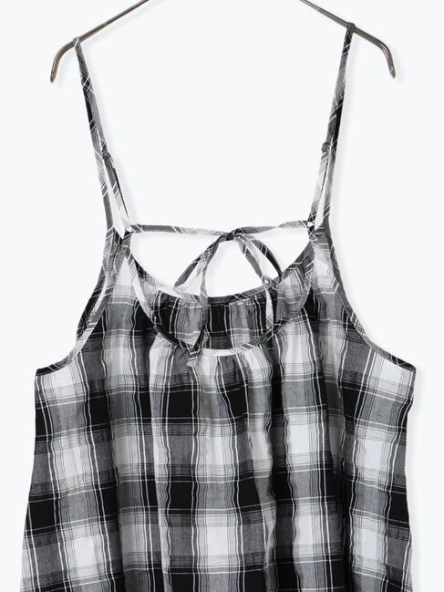 sm2rhythm「シャーリングチェックキャミワンピース」|ワンピース|