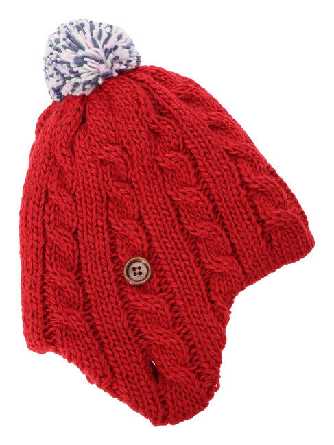  「配色ぽんぽん付きニット帽」|その他|