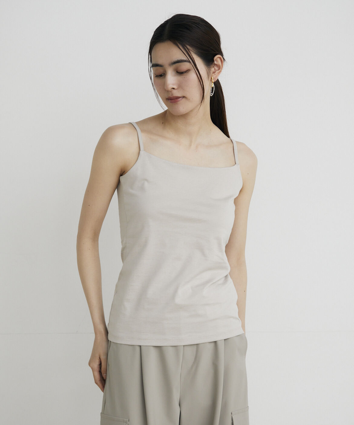 INED「キャミソール《スビン綿MIX天竺/A-GIRL&rsquo;S 》」|キャミソール|アイボリー2