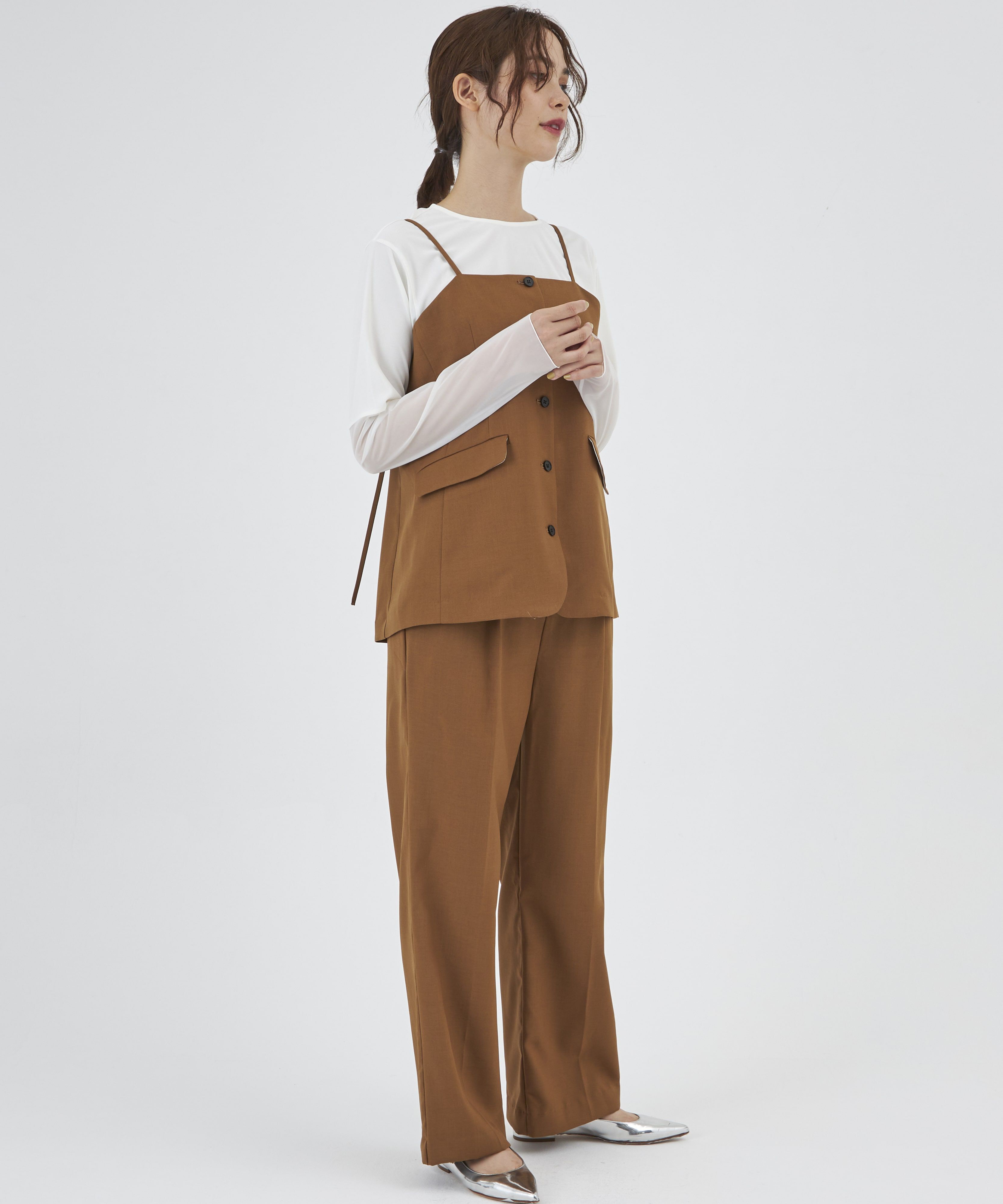 INED「《INED CLARO》ドライツイルマニッシュパンツ」|その他|