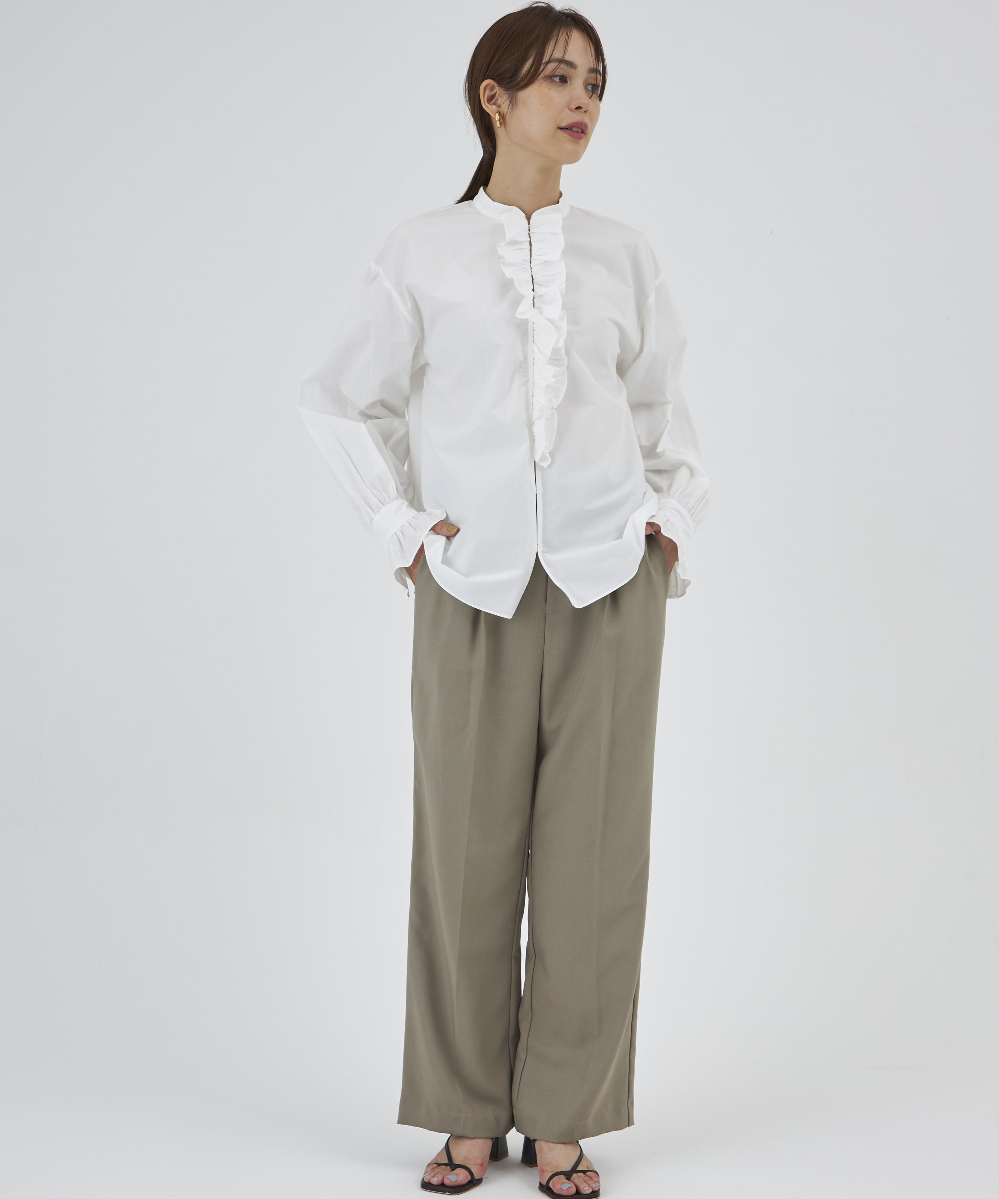 INED「《INED CLARO》ドライツイルマニッシュパンツ」|その他|