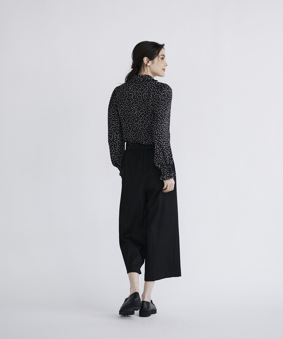 Maglie le cassetto「クラシカルボウタイドットブラウス」|シャツ・ブラウス|