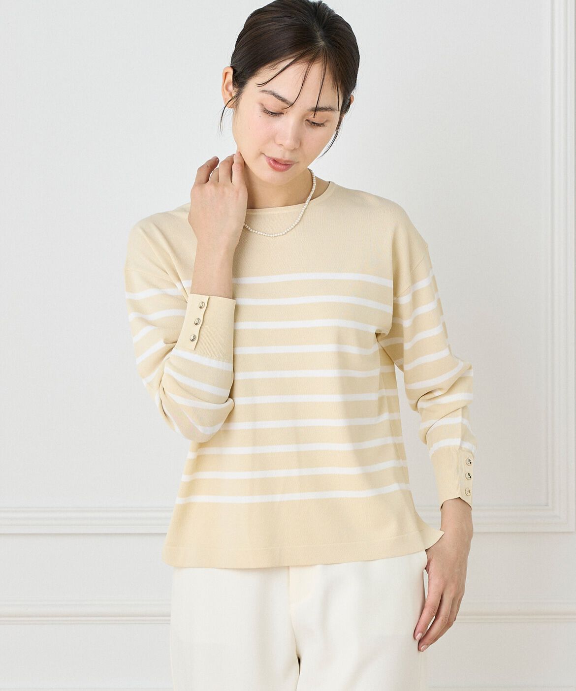 7-IDconcept.「パールモチーフネックレス」|ネックレス|