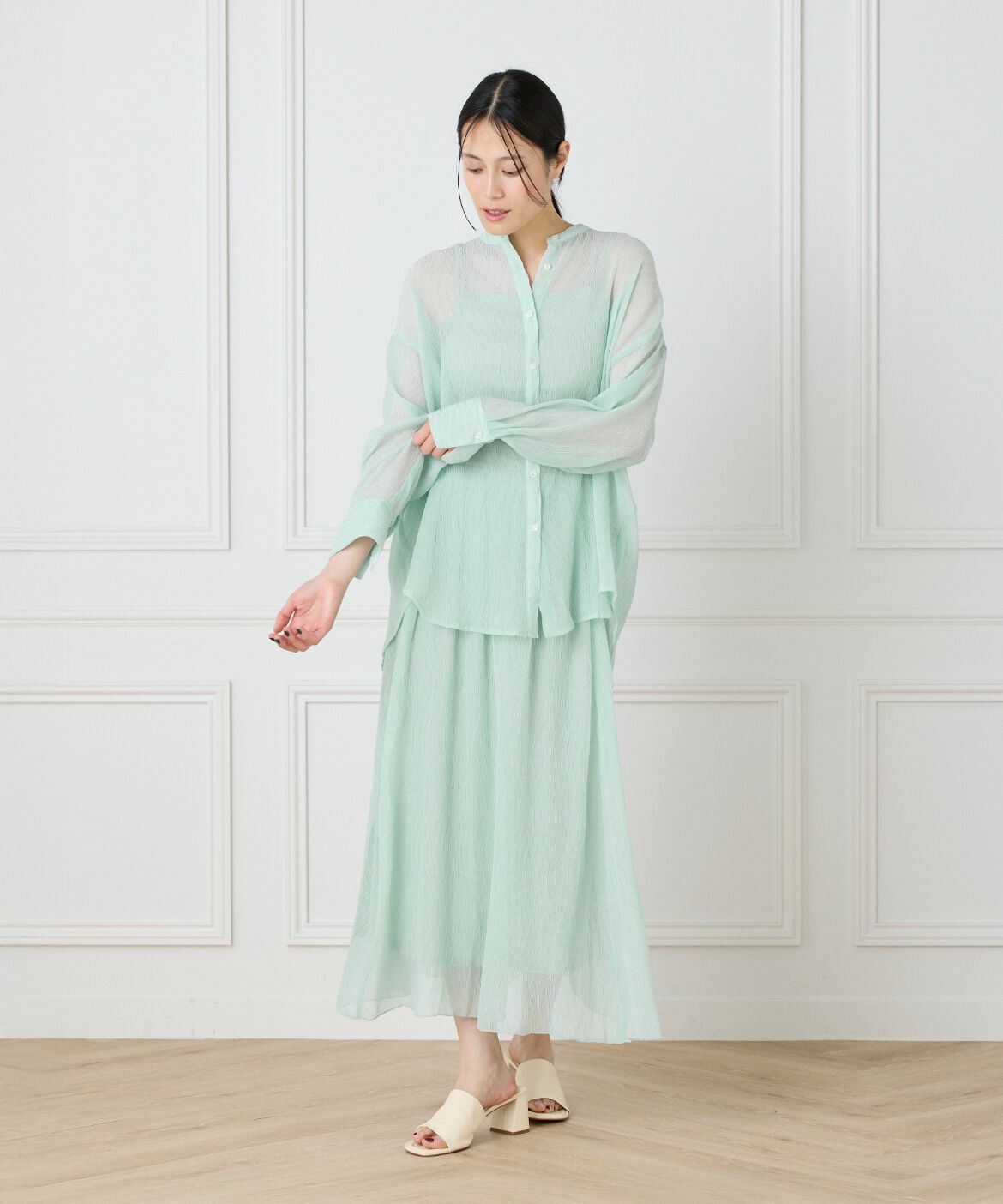 I.T.'S international「シアー楊柳スカート」|スカート|