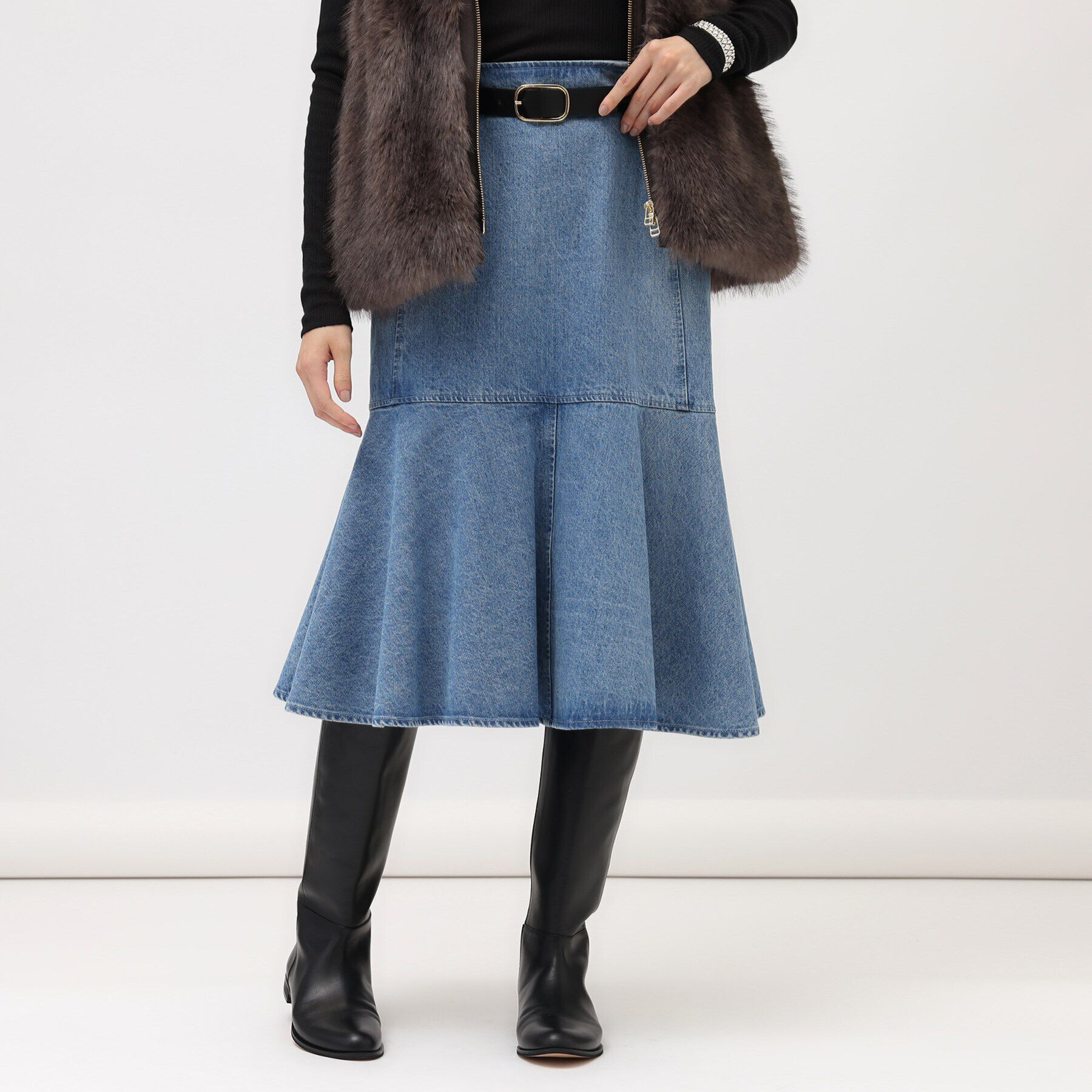 UNTITLED「【セットアップ可能】ヴィンテージデニムマーメイドスカート」|スカート|