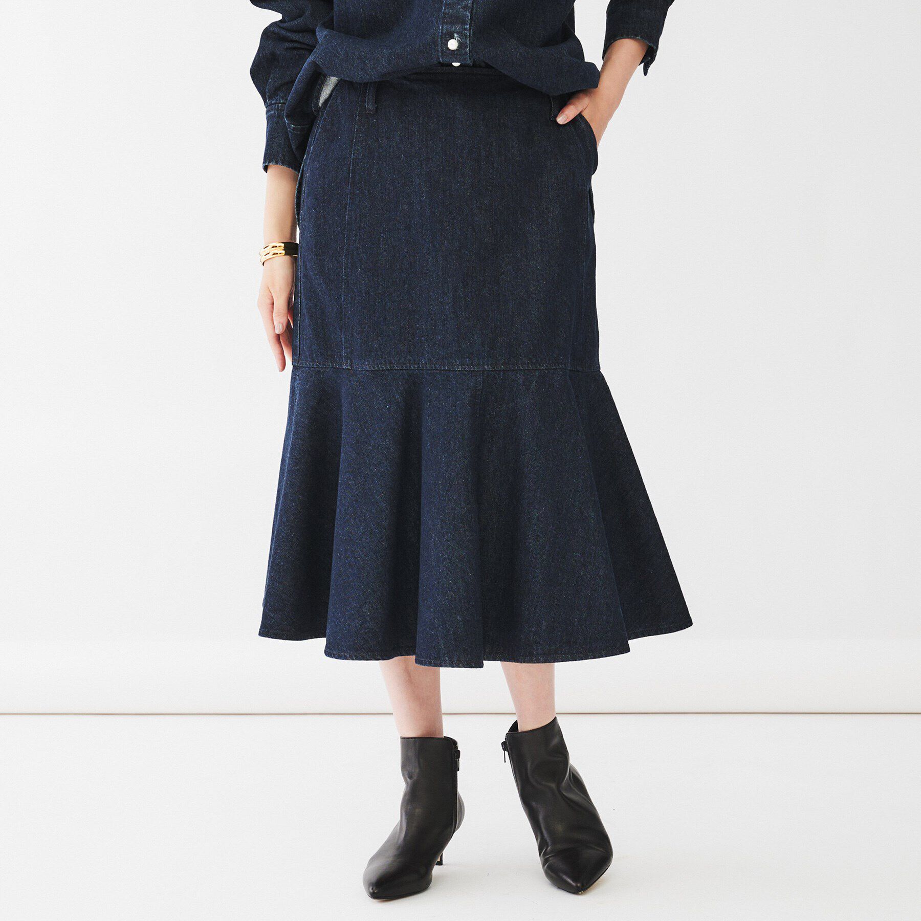 UNTITLED「【セットアップ可能】ヴィンテージデニムマーメイドスカート」|スカート|