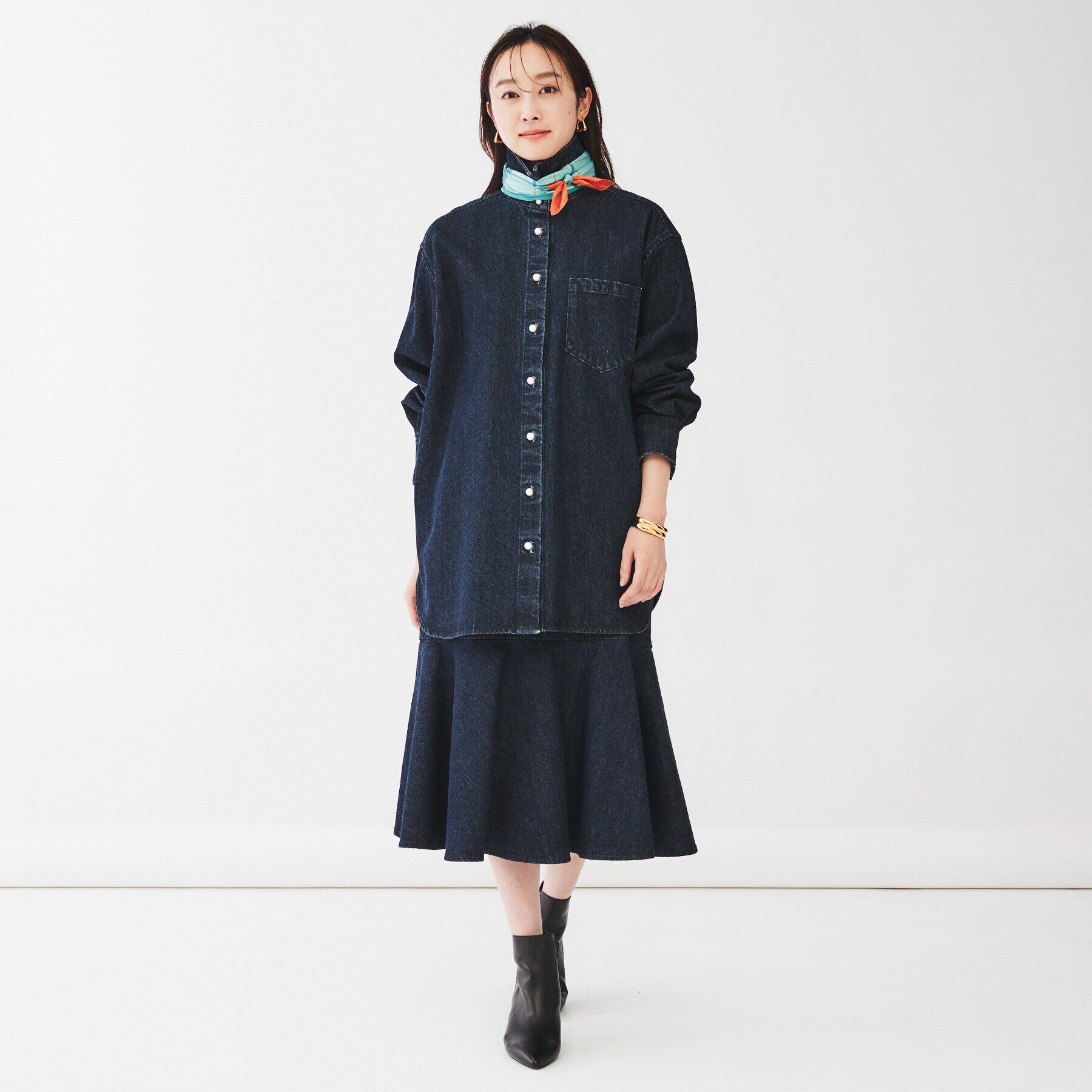 UNTITLED「【セットアップ可能】ヴィンテージデニムマーメイドスカート」|スカート|